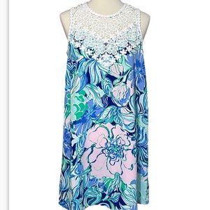 Lilly Pulitzer Napa Soft Shift Dress Party Thyme Size 4